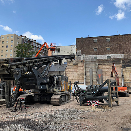 Asklepios Residence - Progression and site follow-up : 06/2020 – Site preparation for piles