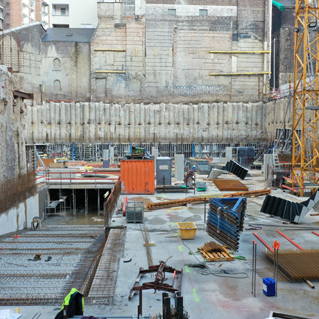 Asklepios Residence - Progression and site follow-up : 04/2021 - Ramp between -3 and -4