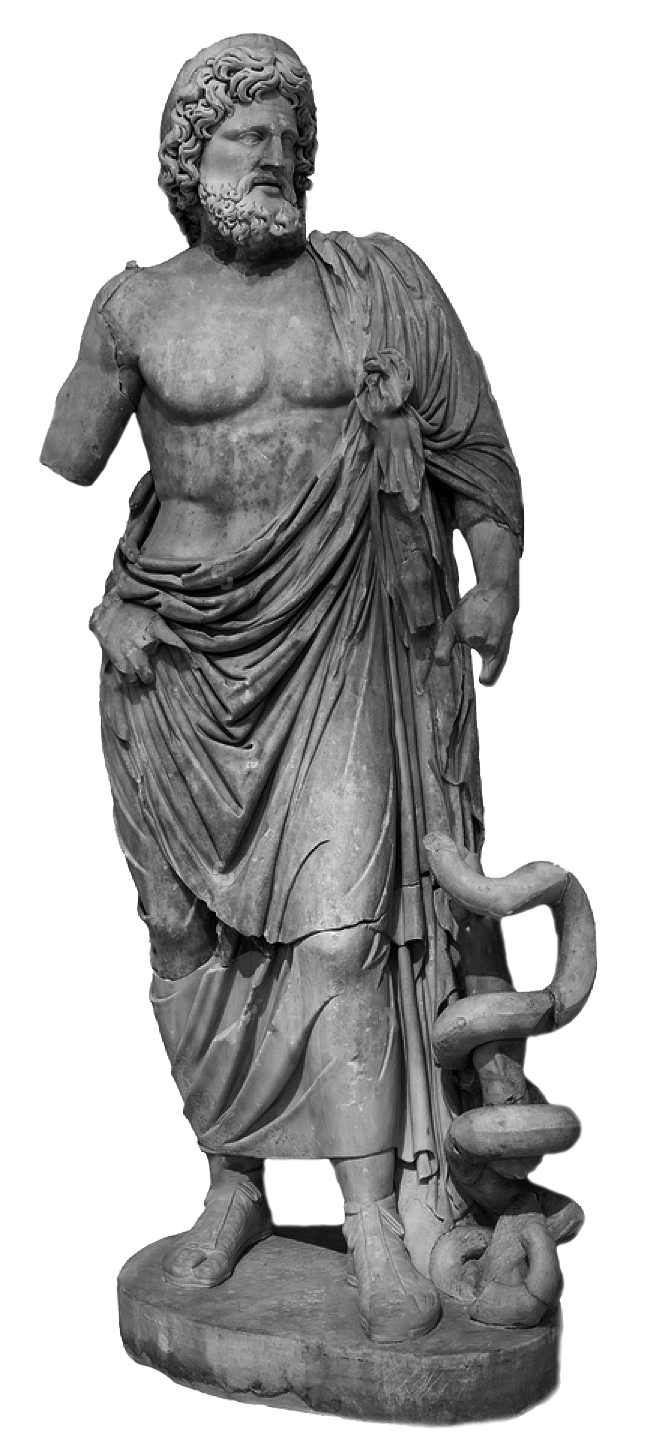 Statue du dieu Asklépios
