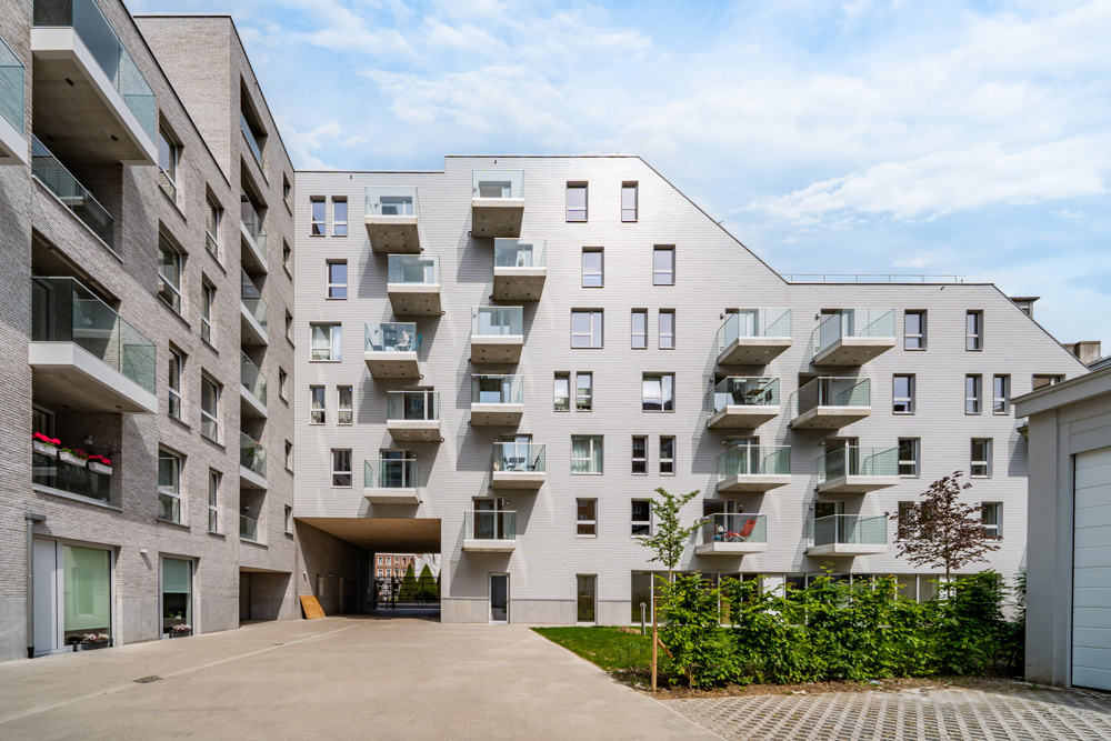Residentie Asklépios - Geprojecteerd buitenaanzicht aan de achterkant 